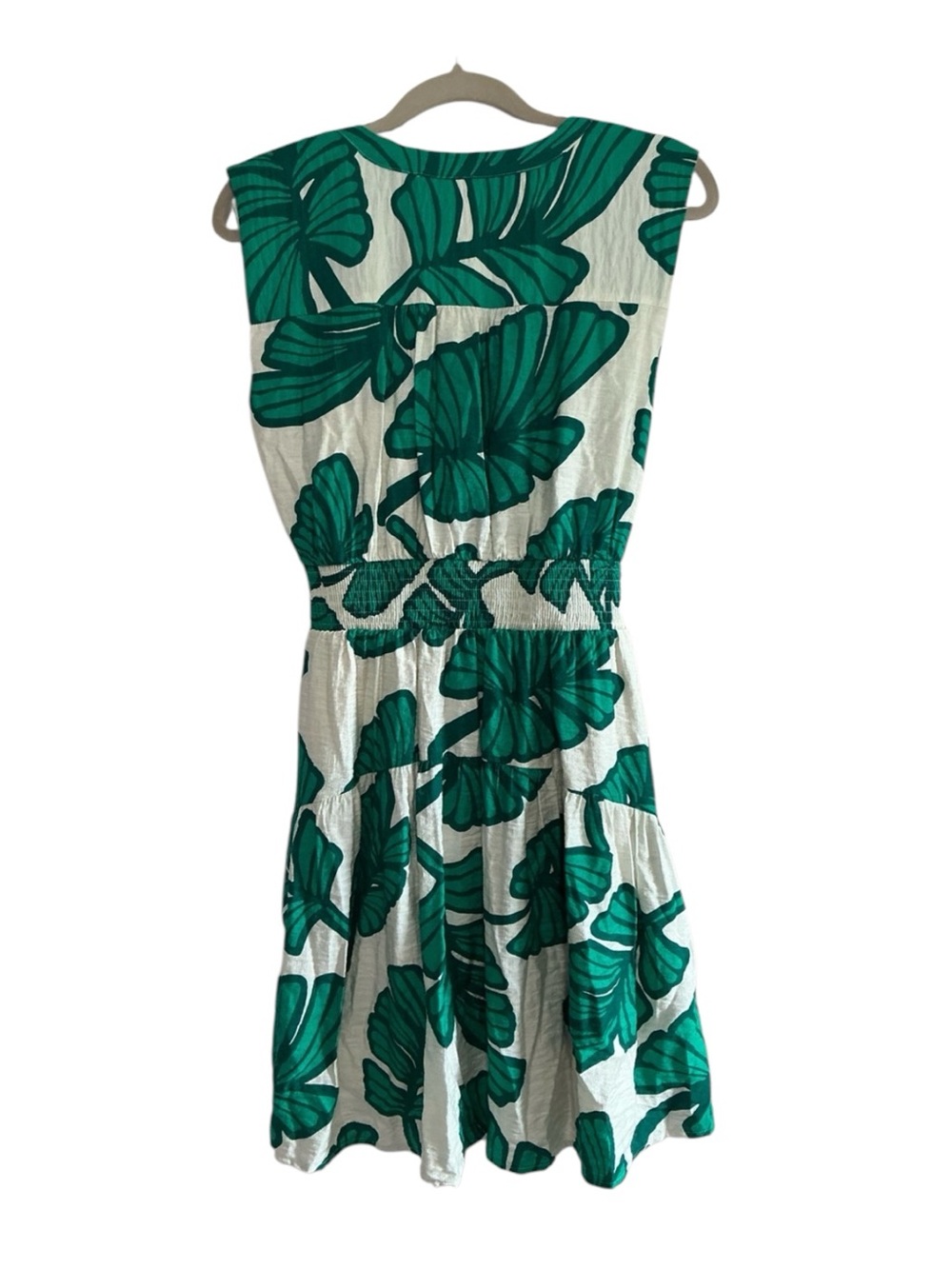 EUC Nine West Tropical Leaf Print Dress Size M - Picture 5 of 5